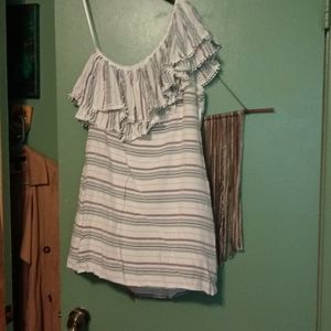 Devlin one shoulder mini summer dress NWT